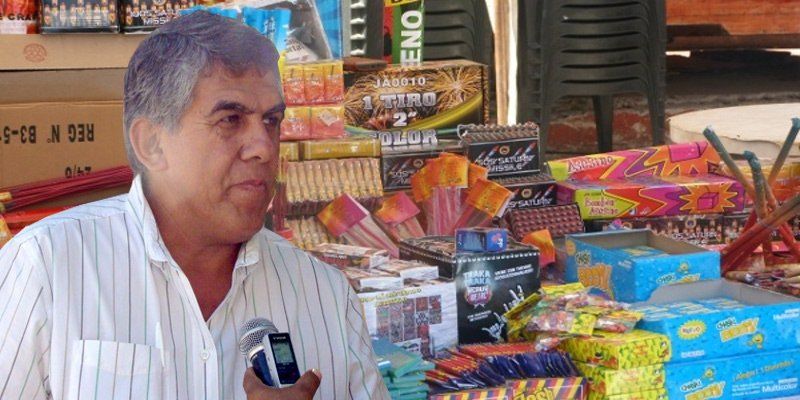 Municipio admite que no hay control y que es ilegal la venta de pirotecnia en la vía pública