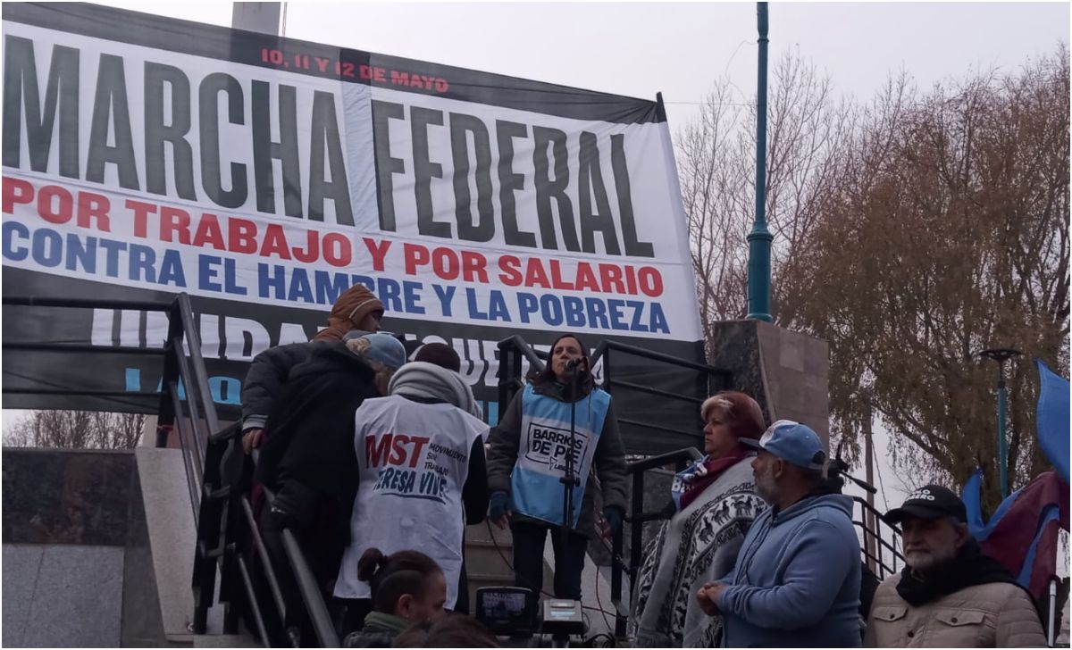 En La Quiaca, comenzó la marcha federal de organizaciones sociales