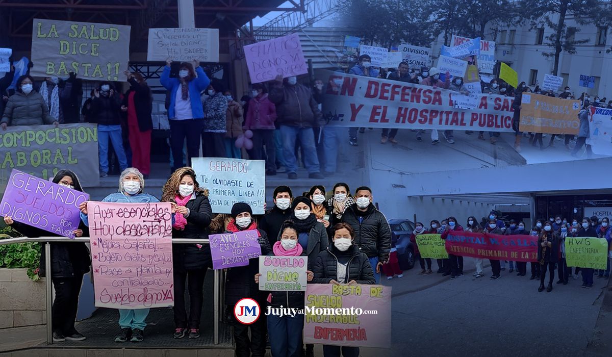 Estalló el reclamo en Salud: hubo protestas en todos los hospitales de Jujuy