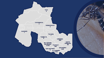 Fuerte avance del dengue en localidades de El Carmen