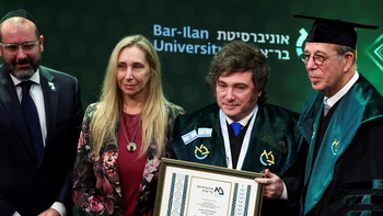 Javier Milei en Israel: 