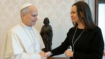 El papa León XIV recibió a María Corina Machado en el Vaticano