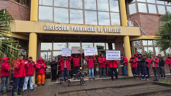 Trabajadores viales iniciaron un plan de lucha reclamando mejoras salariales