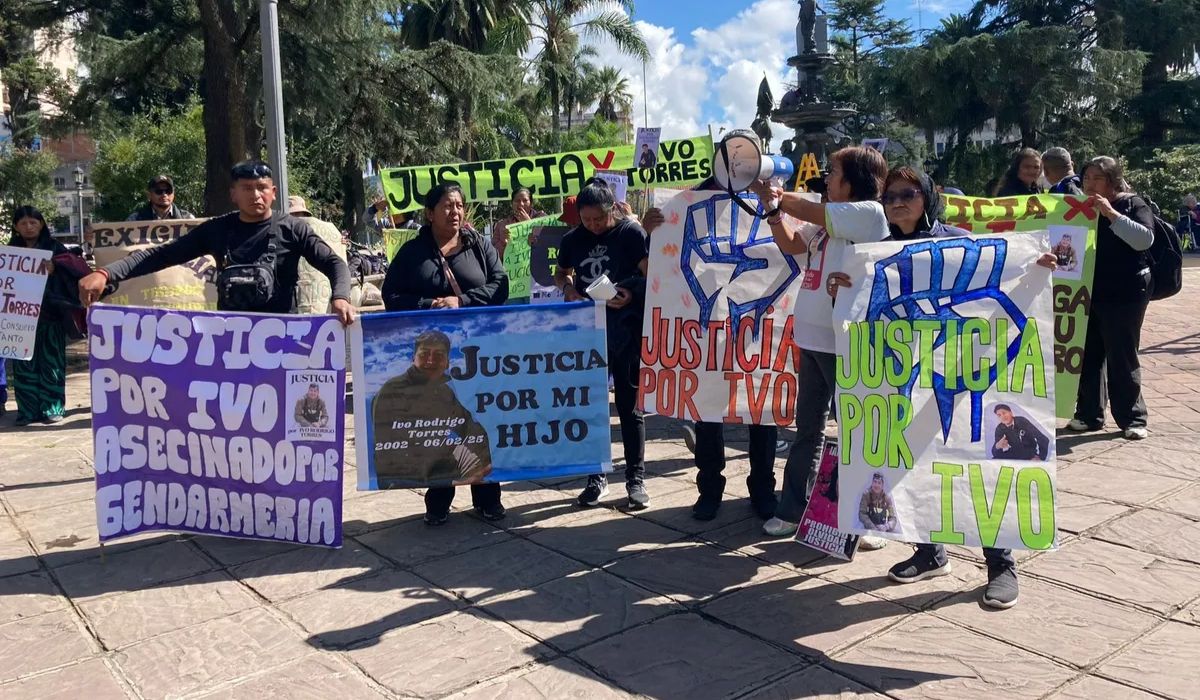 Foto: familiares de Ivo Torres en una de los pedidos de Justicia.