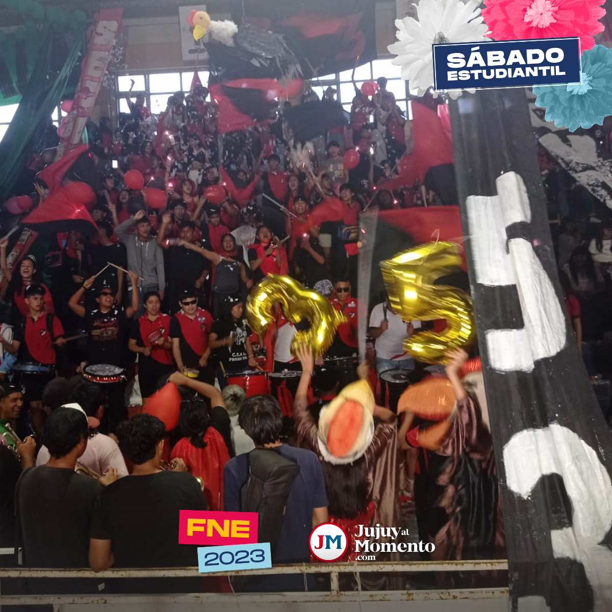 Palpalá: Las hinchadas se lucieron en el segundo sábado estudiantil