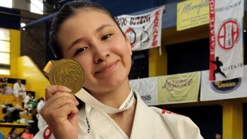 Kiara Pineda se colgó la de oro en Rosario