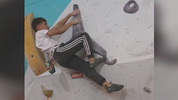 Con destino Finlandia: jujeño llevará su pasión al Mundial de Escalada Deportiva