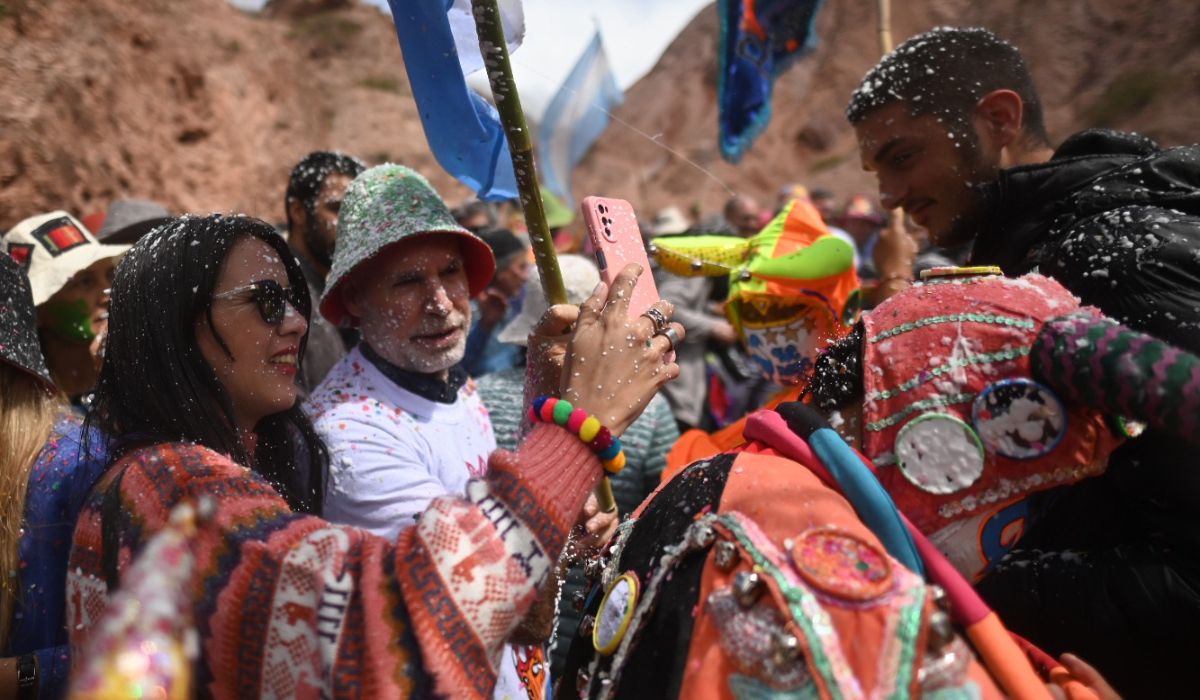 Rodríguez Larreta en los festejos del carnaval en Purmamarca