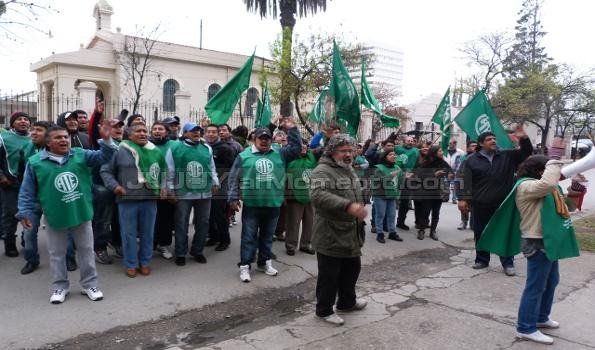 Trabajadores movilizaron en apoyo de los judiciales
