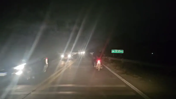 Sin iluminación, la ruta a la altura de Los Alisos es un peligro