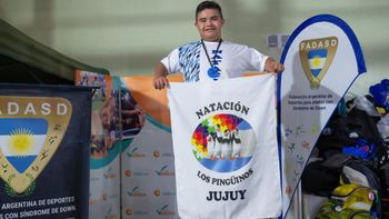 Rodrigo Abán dejó en alto a Jujuy en el Nacional de natación inclusiva