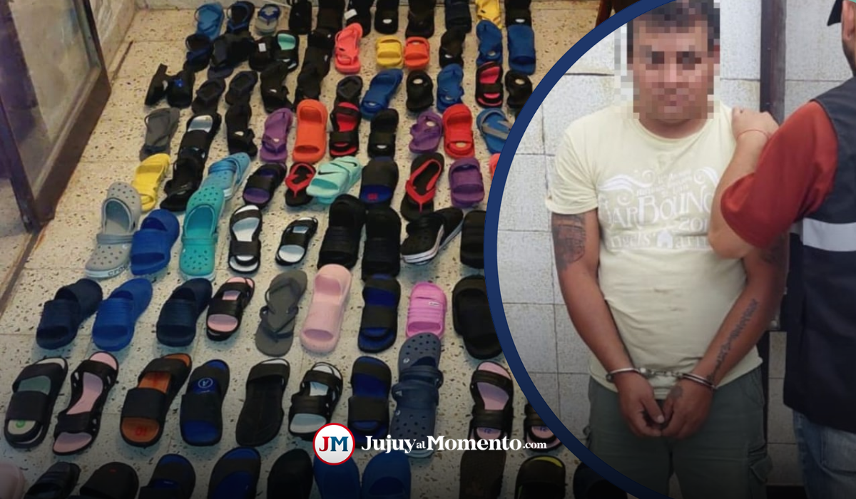 Detuvieron a un ladrón de chancletas en Palpalá
