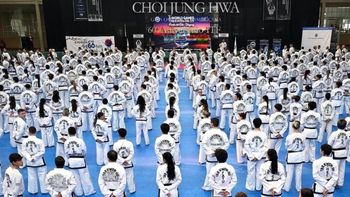 La Federación jujeña de Taekwondo dijo presente en la Master Class del GM Choi Jung Hwa