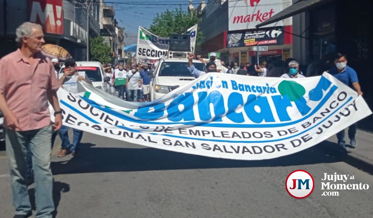Bancarios definen medidas de fuerza nacionales por la situación en Jujuy
