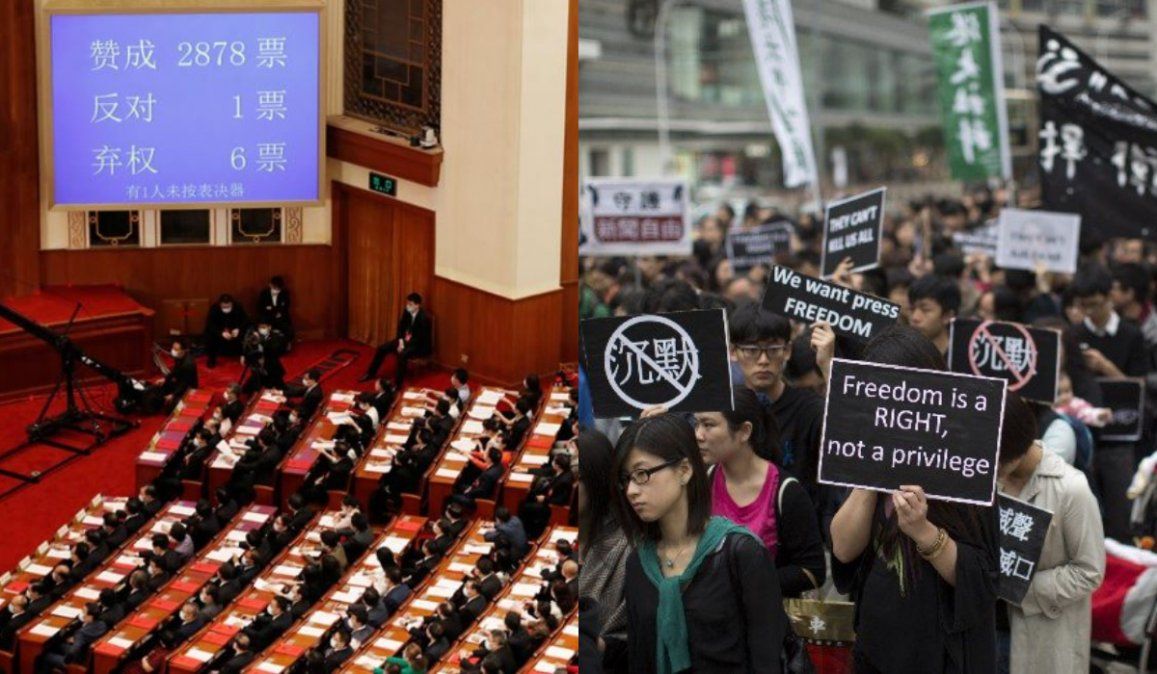 China aprobó una polémica ley que atenta contra la autonomía de Hong Kong