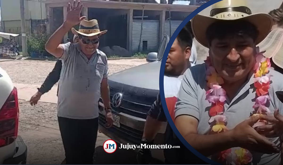 Sorpresiva visita de Evo Morales a Jujuy