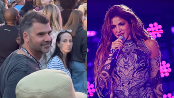 Antonio de la Rúa apareció en el recital de Shakira y volvió a ser el centro de todas las miradas
