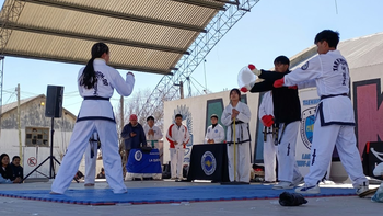 Más de 90 taekwondistas desafiaron el frío en una exitosa edición del 