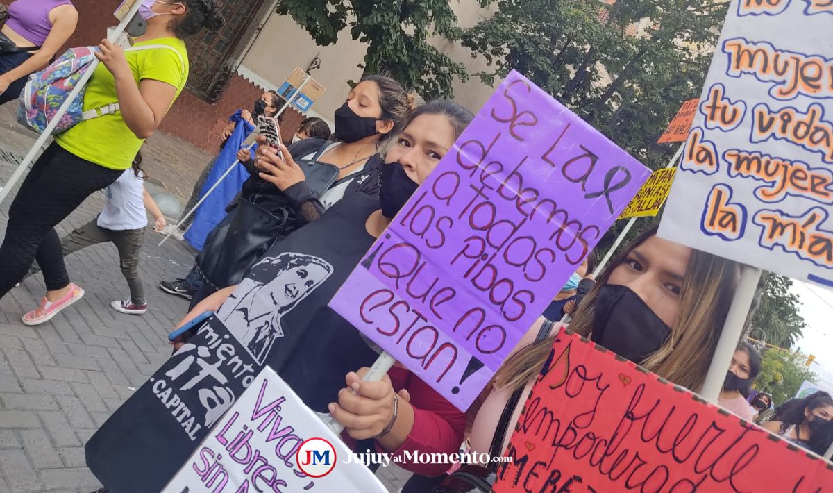 8M: multitudinaria marcha de mujeres en Jujuy