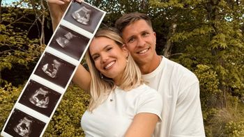 Eva Bargiela y Gianluca Simeone mostraron la primera ecografía de su bebé