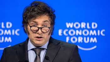 Javier Milei llegó a Suiza para participar del Foro económico de Davos