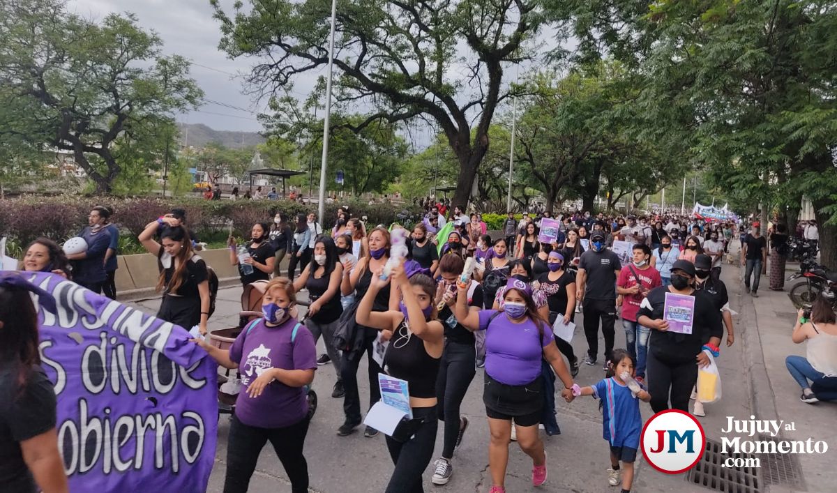 Multitudinaria marcha contra la violencia a las mujeres en Jujuy
