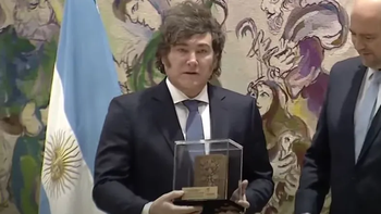 Javier Milei recibió el 