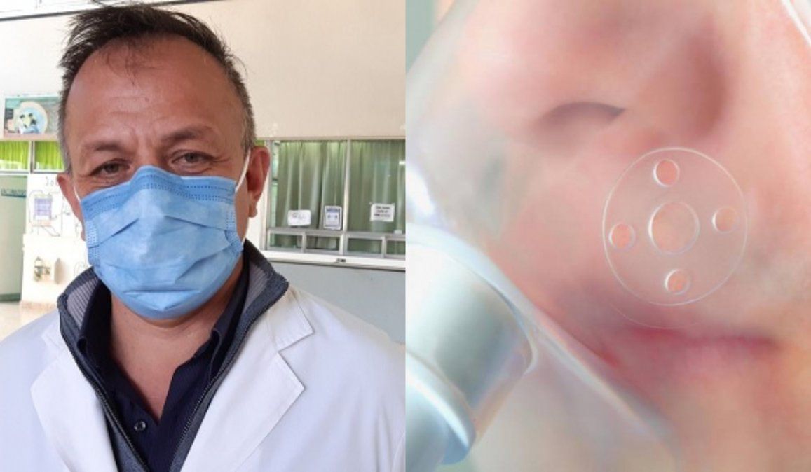 El doctor Marcelo Villa comenzó el tratamiento de ibuprofeno inhalado