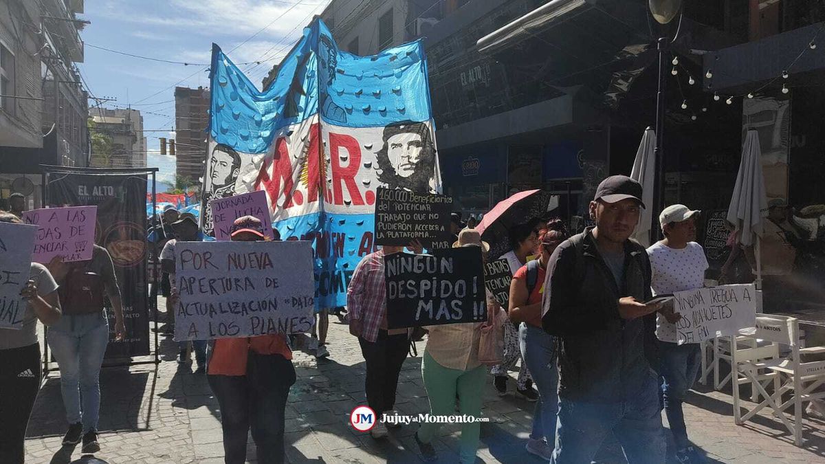 La baja de planes Potenciar Trabajo volvió a ser motivo de reclamos en Jujuy