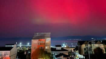 Así se vivió la impactante aurora austral en Ushuaia y en la Antártida