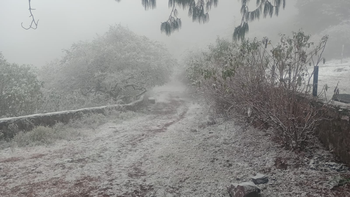 Corte total en la Ruta provincial 4 por hielo en la calzada