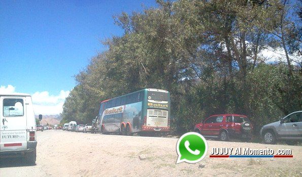 Hubo cortes en ruta 9 en el ingreso a Maimará