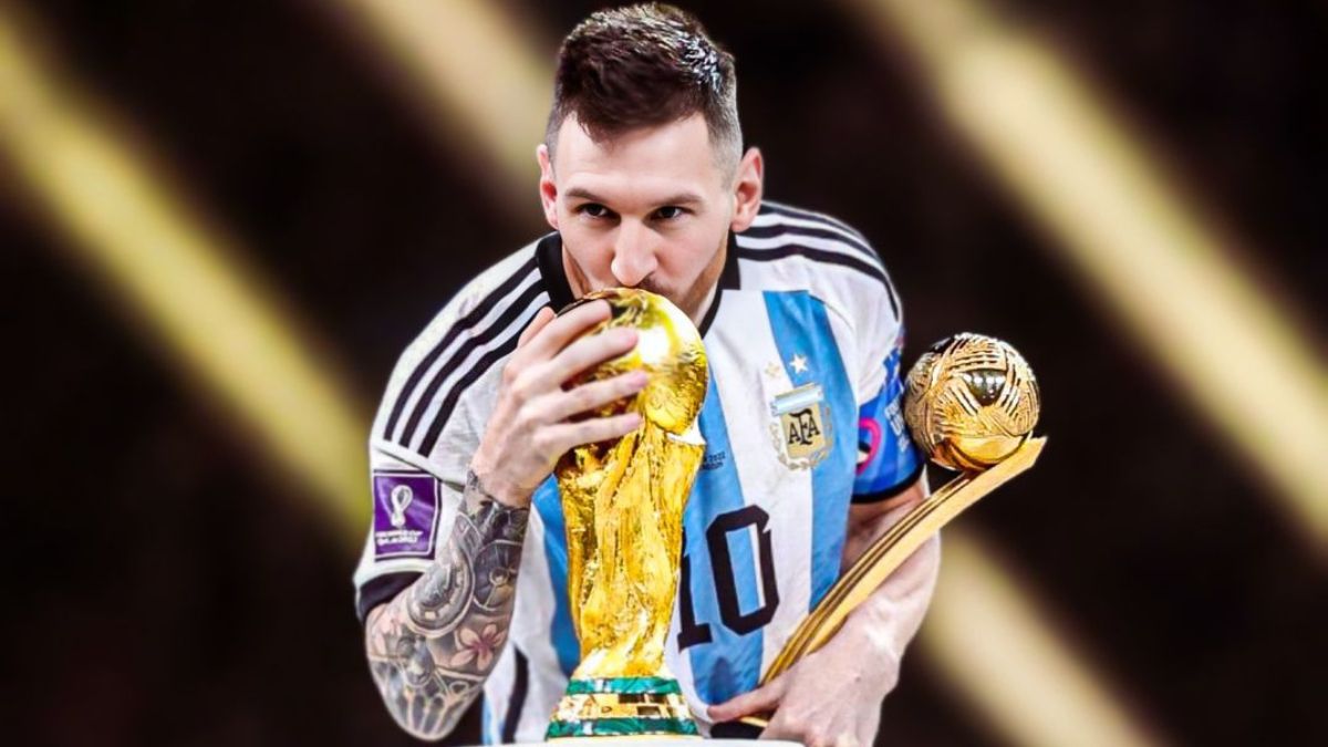 ¡el Beso Más Esperado Finalmente Messi Tocó La Copa Del Mundo 1088