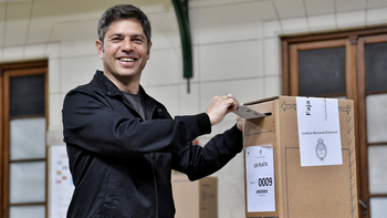 Votó Axel Kicillof: 