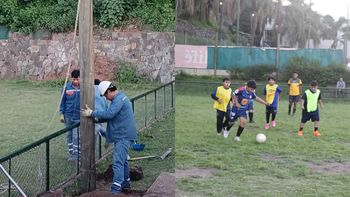 Nueva iluminación para la cancha del Club Tiro