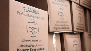 La tarjeta alimentaria provincial sigue siendo de $20.000 y las cajas incluyen 8 productos