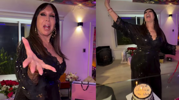 El festejo íntimo de Moria Casán por sus 80 con Sofía Gala y sus nietos: 