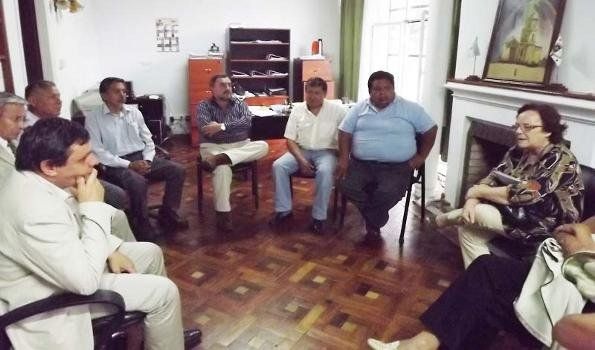 Tecchi recibió a la secretaria general de CTERA
