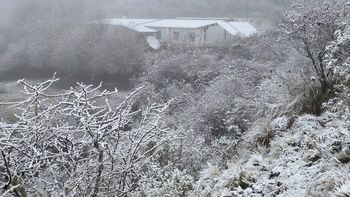 Molulo se tiñó de blanco: hermosas postales de nieve