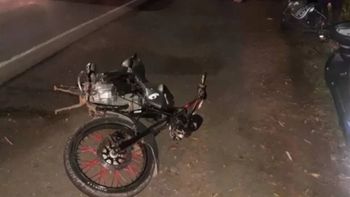 Siniestro vial: motociclista derrapó y otro vehículo terminó atropellándolo