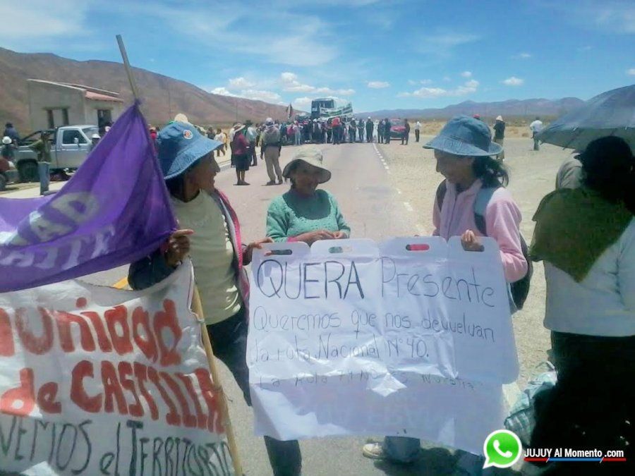 Corte en la Ruta Nacional 9