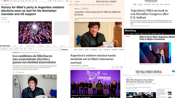 Así reflejaron los medios del mundo la victoria del gobierno de Javier Milei