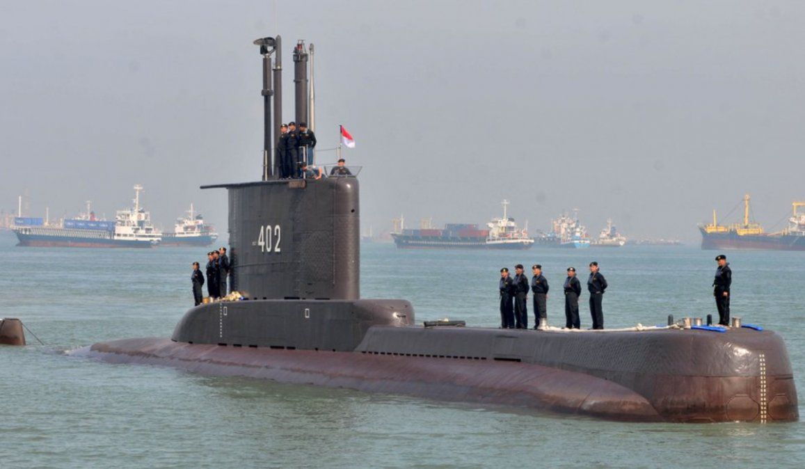 Se perdió un submarino en Indonesia con 53 militares a bordo