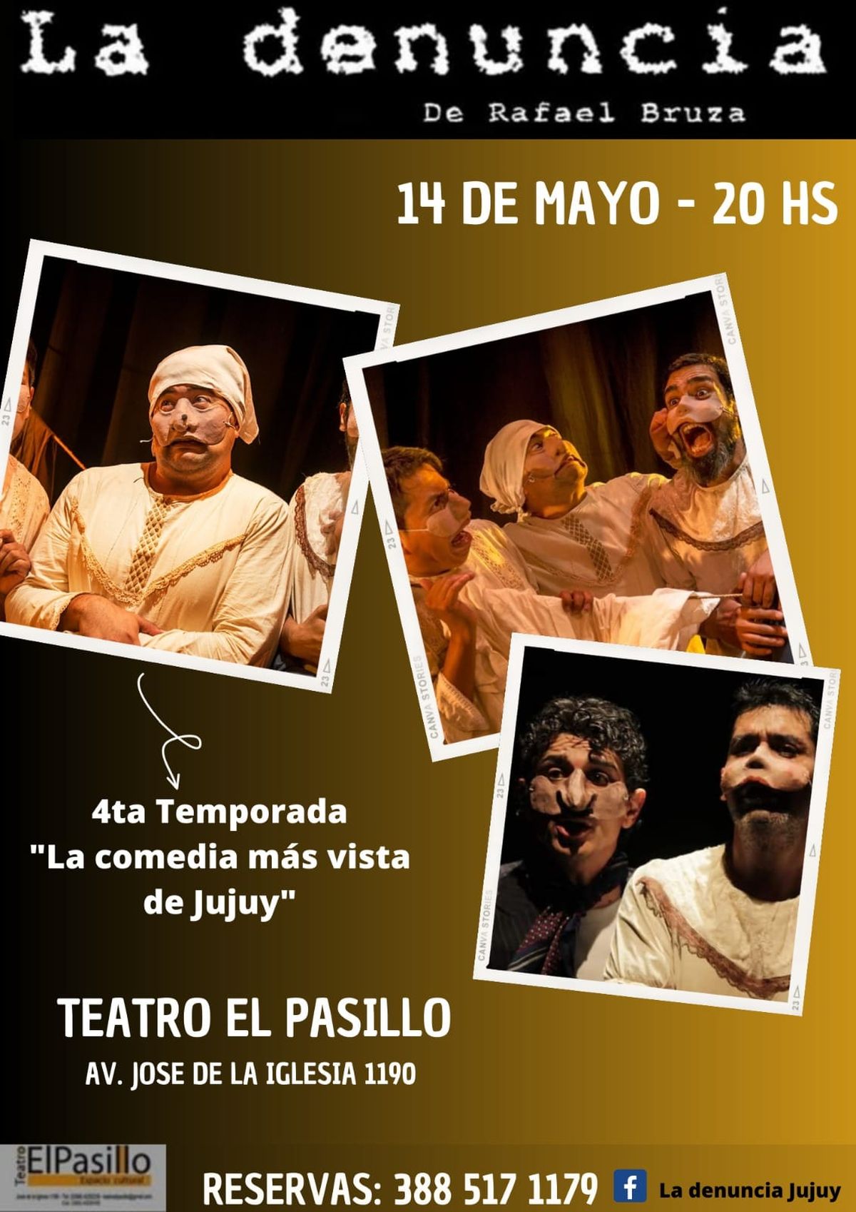 Tres obras para ver en el Teatro El Pasillo