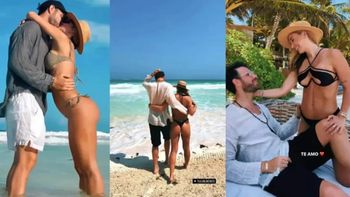 Las fotos de la escapada romántica de Jésica Cirio y su novio en el Caribe