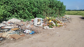 Basural que crece y maleza de metros, preocupante combo en Palpalá