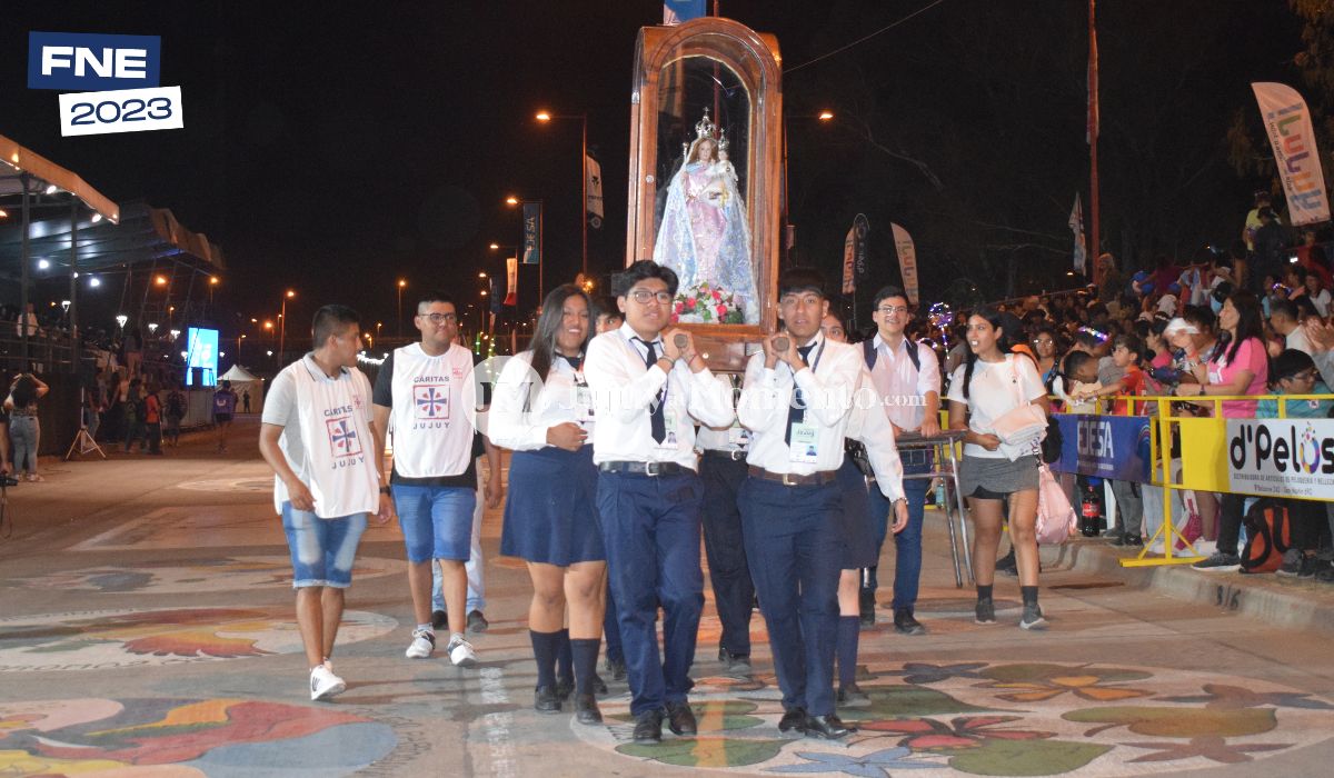 Virgen de Río Blanco y Paypaya, patrona de Jujuy, encabezó el desfile