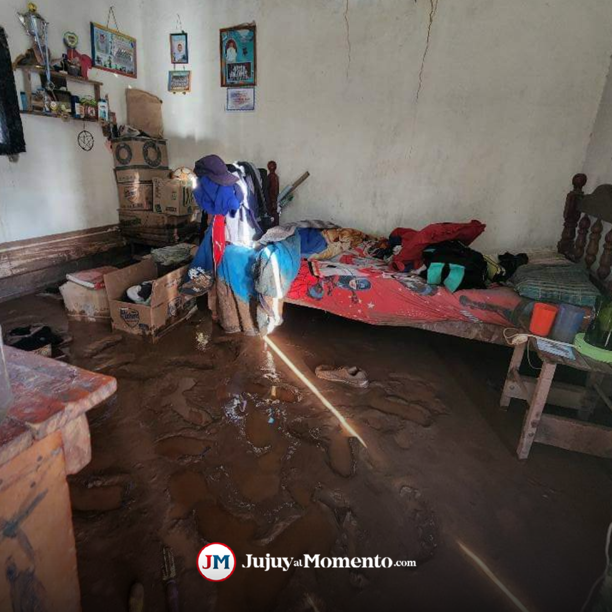 Las impactantes imágenes del temporal en Uquía
