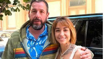 El inesperado encuentro entre María Becerra y Adam Sandler en Nueva York: 