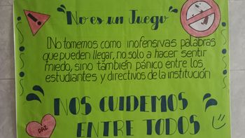 Tras las amenazas de tiroteo, alumnos de Palpalá previenen y concientizan